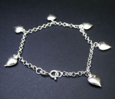 Silver Bracelet of Heart