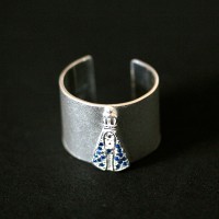 Adjustable Silver Ring 925 Our Lady Aparecida