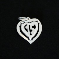 925 Silver Heart Pendant 15 Years