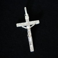 925 Silver Cross Pendant with Jesus Christ