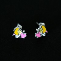 925 Silver Earring with Resin Fairy