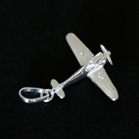 925 Silver Pendant Airplane