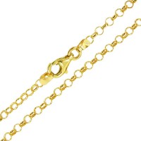 18k Yellow Gold Chain Link Portuguese 50cm / 0.9mm