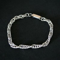 Twisted Steel Bracelet Chain 18cm / 5mm