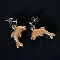 Steel Dolphin Earring