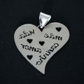 Heart Pendant Steel Great Mother Affection Love Life