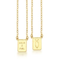 Evangelico Gold-Plated Scapular 60cm