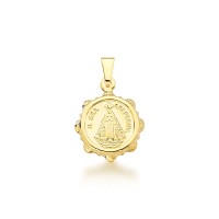 Our Lady of Aparecida Gold Plated Semi Jewel Pendant