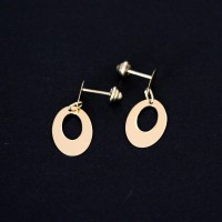 Brinco de Ouro 18k Arg. Flamenco Brinco de Ouro 18k Arg. Flamenco
