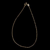 Oro 18k pulsera de tobillo 24cm