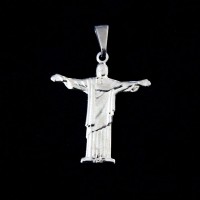 Colgante de acero 316L Cristo Redentor