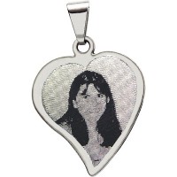 Pendant Silver for recording Photo 18 mm x  16 mm