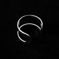 925 Sterling Silver Double Adjustable Phalanx Ring