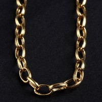 Collar italiana en oro amarillo de 18k