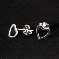 925 Silver Earring Heart Earrings