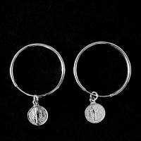 925 Silver Earring Hoop Sao Bento Grande