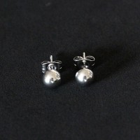 Steel Earring Ball Flat