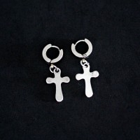 Stainless Steel Earring with Cross