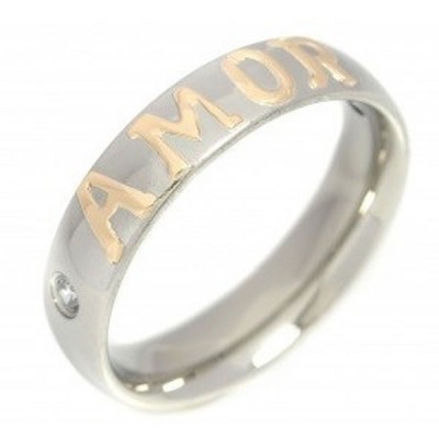 News: Stainless steel ring with appliques of Custom Letters and Words in Gold