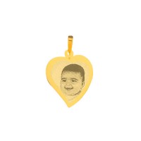 Gold pendant for recording picture 31 mm x 27 mm / 6 g