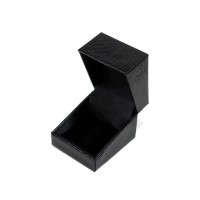 Caja para anillos de cuero (negro)