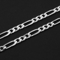 Collar de Plata Figaro 70 cm / link 5mm