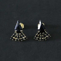 Semi Earring Gold Plated Jewelry