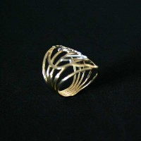 Ring Semi Jewelry Gold Plated with rhodium Our Lady