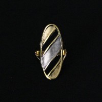 Anillo Semi Joyera Folleto de Oro