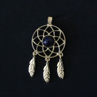 Pendant Semi Jewelry Gold Plated Dream Filter with Natural Stone Star