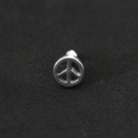 Piercing Tragus Steel Surgical 316L Peace 1,2mm x 6mm