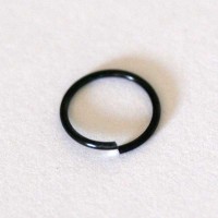 Nostril Nose Ring Round Black Line 0.5mm x 8mm
