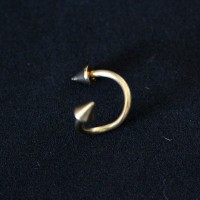 Piercing Twister Spike Yellow Gold Plated 24k 1,2mm x 8mm