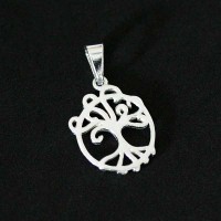 925 Silver Pendant Tree of Life Bright