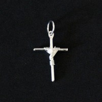 925 Silver Cross Worked Pendant