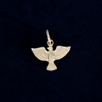 Semi Pendant Jewelry Gold Plated Dove of Peace