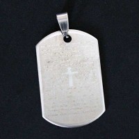 Stainless Steel Pendant Our Father