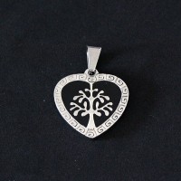 Stainless Steel Pendant Heart Tree of Life