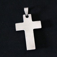 Stainless Steel Pendant Cross with Jesus