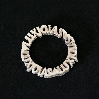 Mandala Pendant with Custom Names in 925, 0750 or 18k White Gold 18k 0750