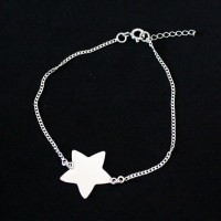 Silver Bracelet 925 Star 18 / 20cm
