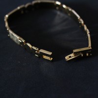 Gold Plated Surgical Steel Bracelet 18cm / 0.7cm