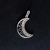 925 Moon Silver Pendant