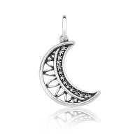 925 Moon Silver Pendant