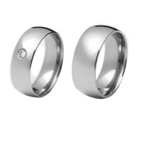 Alliance anatomical 8mm stainless steel flat / Alliance anatomical 8mm stainless steel and stone zirconia 3mm
