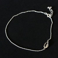 Silver Anklet 925 Veneziana Bzios 25cm