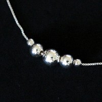 Silver Anklet 925 Venetian Balls 25cm