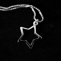 925 Silver Anklet Hollow Star 25cm