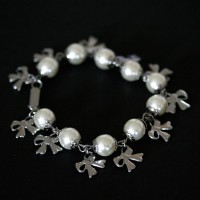 Portugus pulsera de acero con Pearl y la cinta