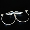 Ring 925 Silver English Mustache Adjustable Punch